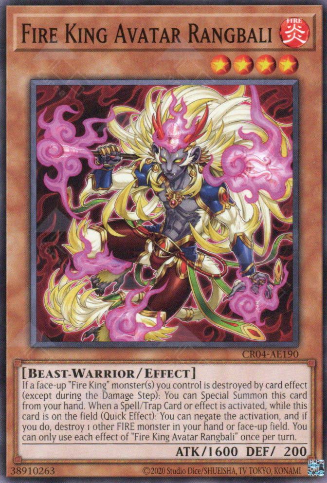 CR04-AE190 Fire King Avatar Rangbali (N) CR04-AE190 Fire King Avatar Rangbali (N)