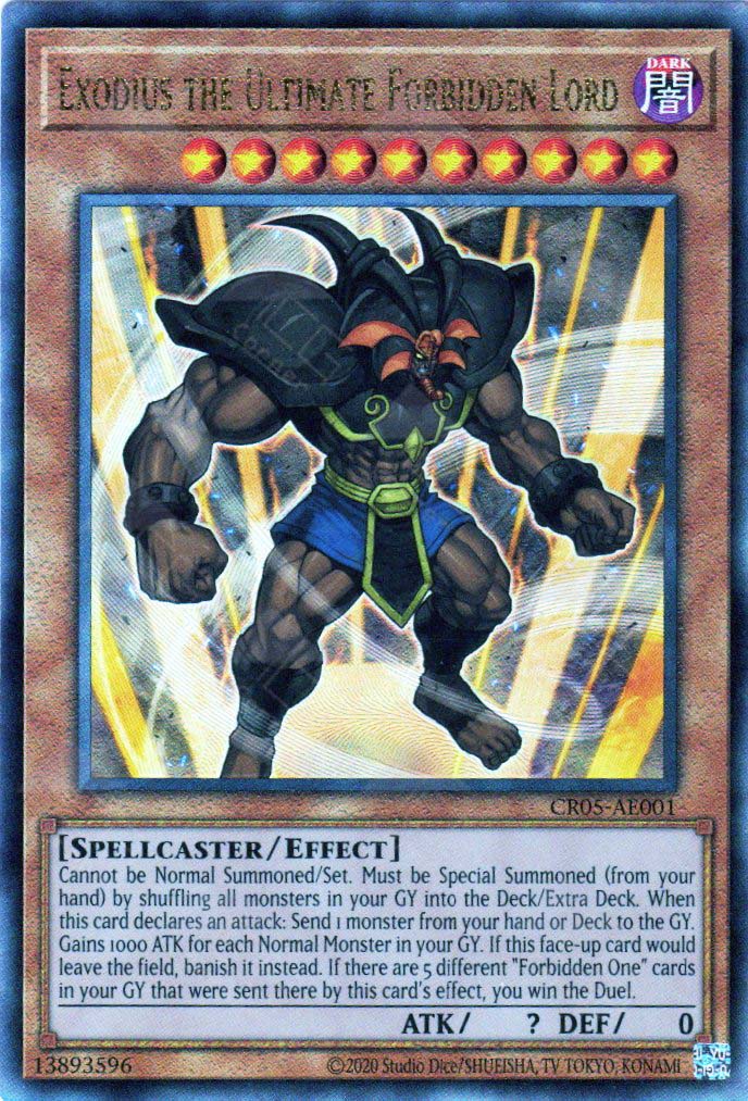 CR05-AE001 Exodius the Ultimate Forbidden Lord (UL) CR05-AE001 Exodius the Ultimate Forbidden Lord (UL)