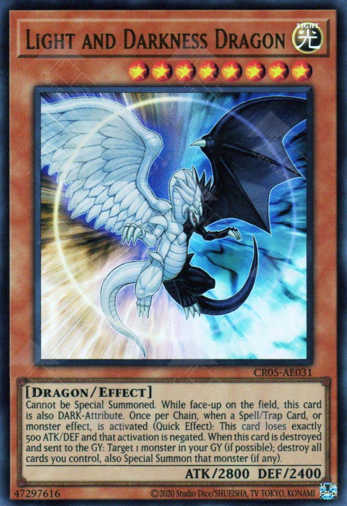 YuGiOh Storm of Ragnarok Light and Darkness Dragon STOR-ENSE1 YuGiOh Storm of Ragnarok Light and Darkness Dragon STOR-ENSE1