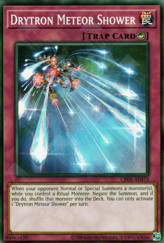 meteor card yugioh CR05-AE073 Drytron Meteor Shower (N)