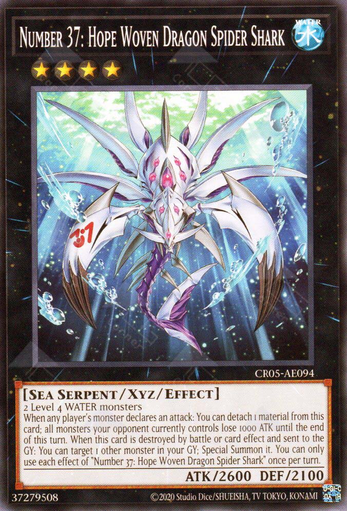 CR05-AE094 Number 37: Hope Woven Dragon Spider Shark (N) TCG Corner CR05-AE094 Number 37: Hope Woven Dragon Spider Shark (N) TCG Corner
