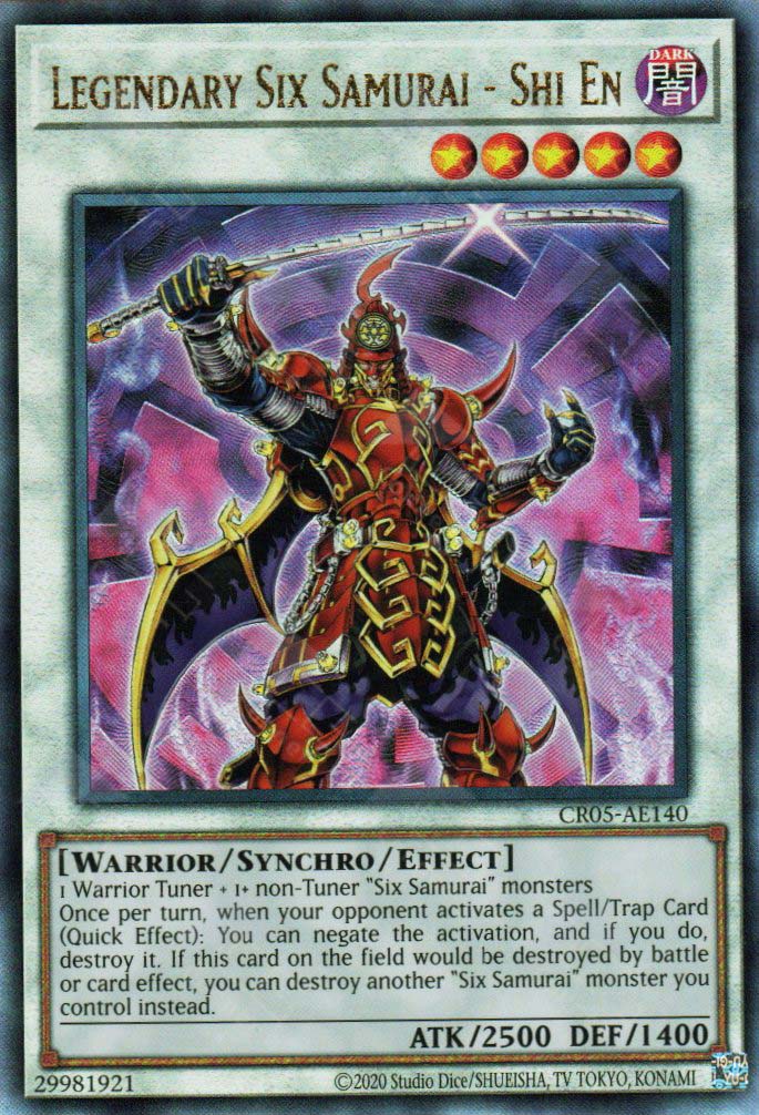 CR05-AE140 Legendary Six Samurai - Shi En (UL) TCG Corner CR05-AE140 Legendary Six Samurai - Shi En (UL) TCG Corner