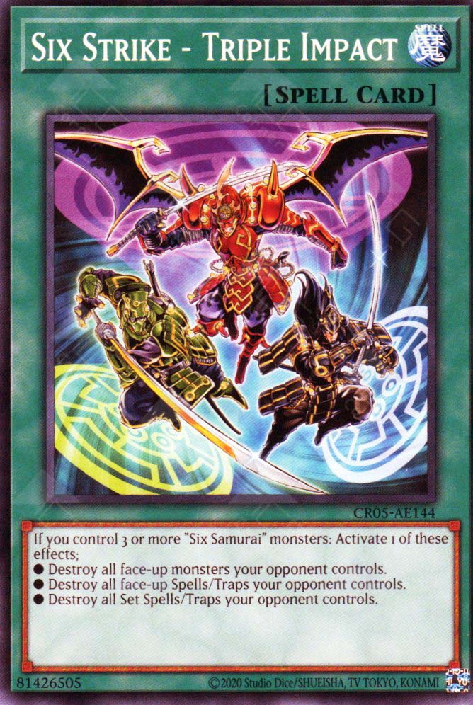 CR05-AE144 Six Strike - Triple Impact (N) TCG Corner CR05-AE144 Six Strike - Triple Impact (N) TCG Corner