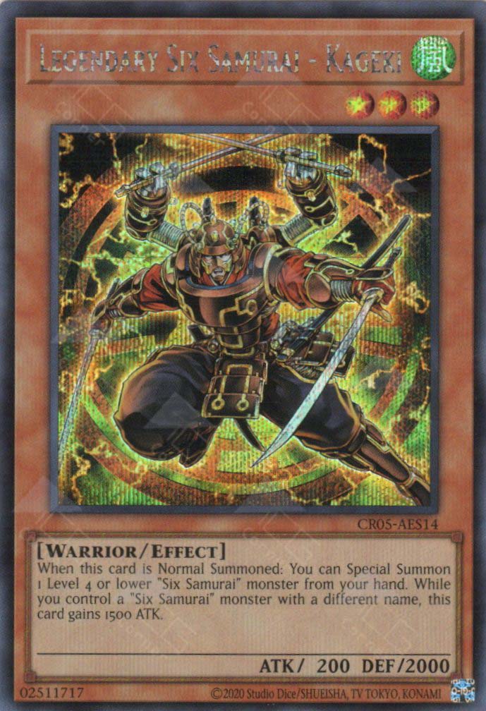 CR05-AES14 Legendary Six Samurai - Kageki (SER) – TCG Corner