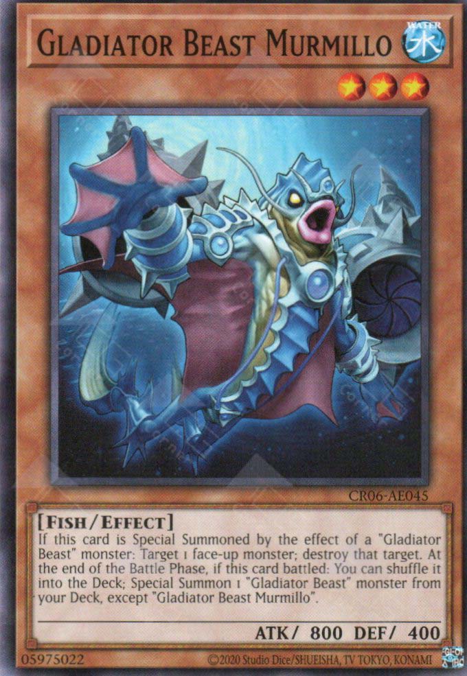 gladiator beast deck yugioh YuGiOh GX Trading Card Game Gladiator's Assault Rare Gladiator Beast Murmillo GLAS-EN019