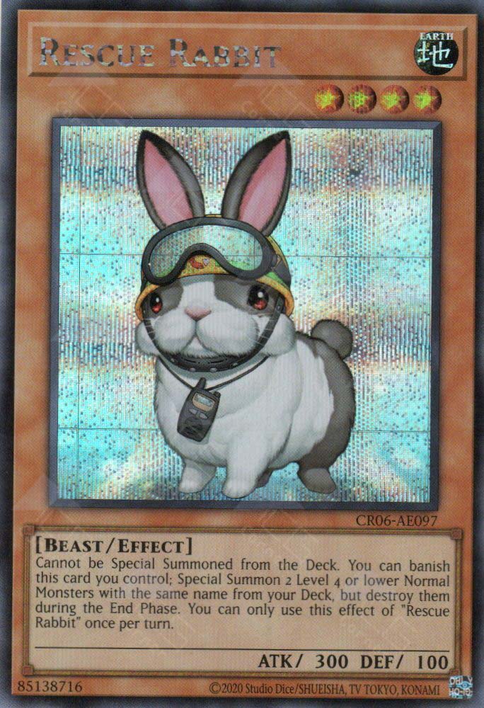 yugioh card rescue rabbit CR06-AE097 Rescue Rabbit (SER) – TCG Corner