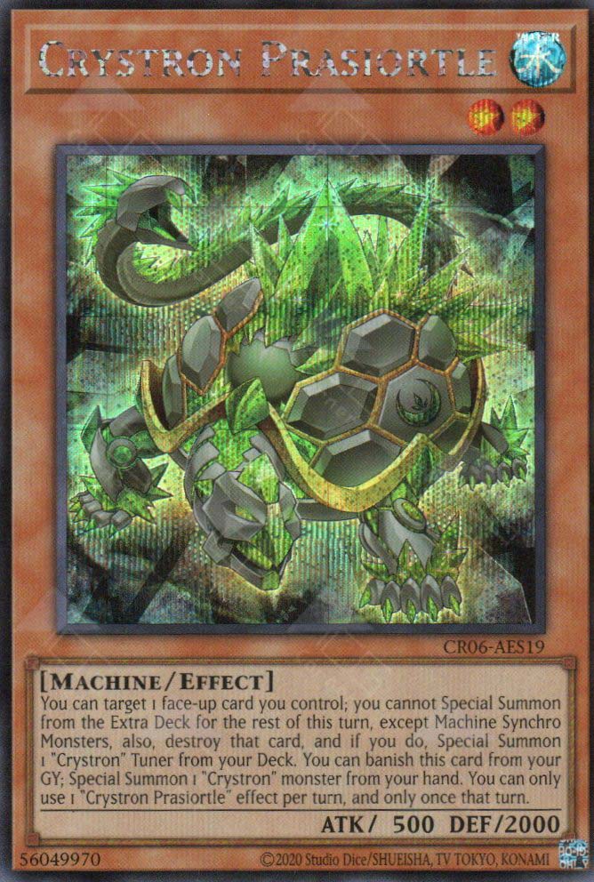 crystron synchro monsters CR06-AES19 Crystron Prasiortle (SER) – TCG Corner