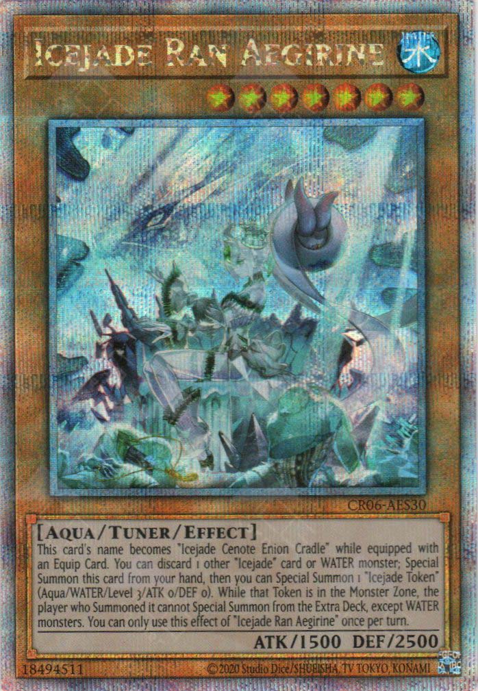 YuGiOh Cyberstorm Access Ultra Rare Icejade Ran Aegirine Cyac-en010 YuGiOh Cyberstorm Access Ultra Rare Icejade Ran Aegirine Cyac-en010