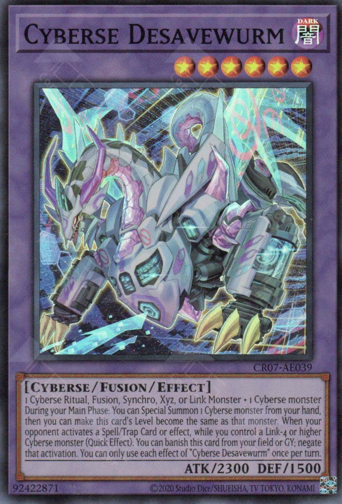 CR07-AE039 Cyberse Desavewurm (SR) CR07-AE039 Cyberse Desavewurm (SR)