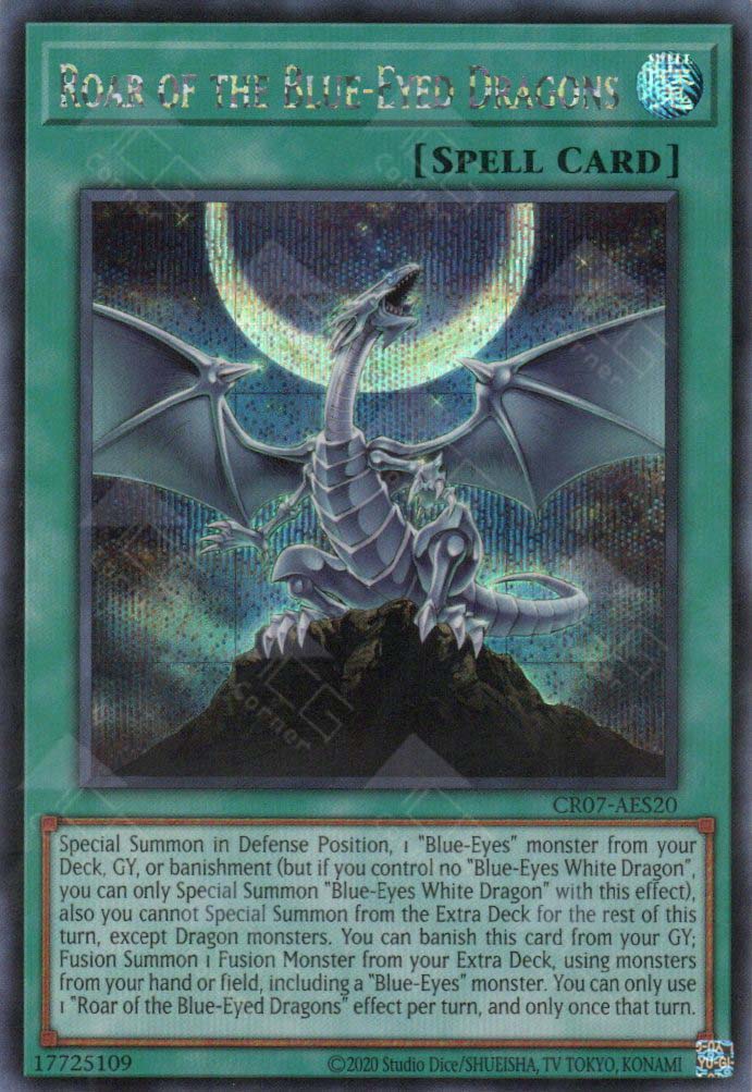 CR07-AES20 Roar of the Blue-Eyed Dragons (SER) – TCG Corner