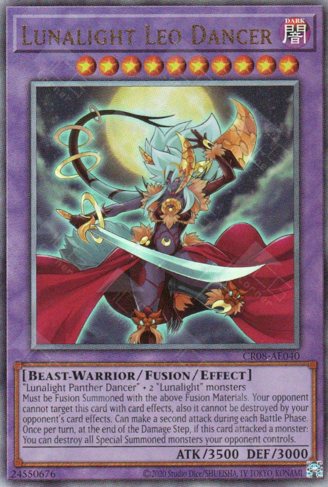 leo deck yugioh CR08-AE040 Lunalight Leo Dancer (UL) – TCG Corner