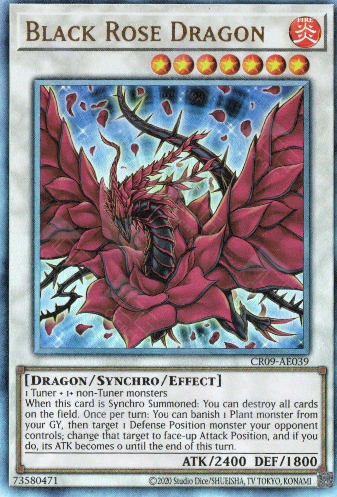yugioh rose cards Yu-Gi-Oh! Black Rose Dragon Limited Edition CT05-EN003