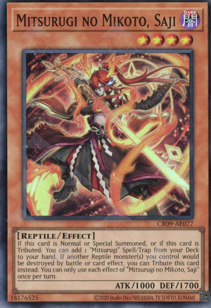 CR09-AE077 Mitsurugi no Mikoto, Saji (SR) TCG Corner CR09-AE077 Mitsurugi no Mikoto, Saji (SR) TCG Corner