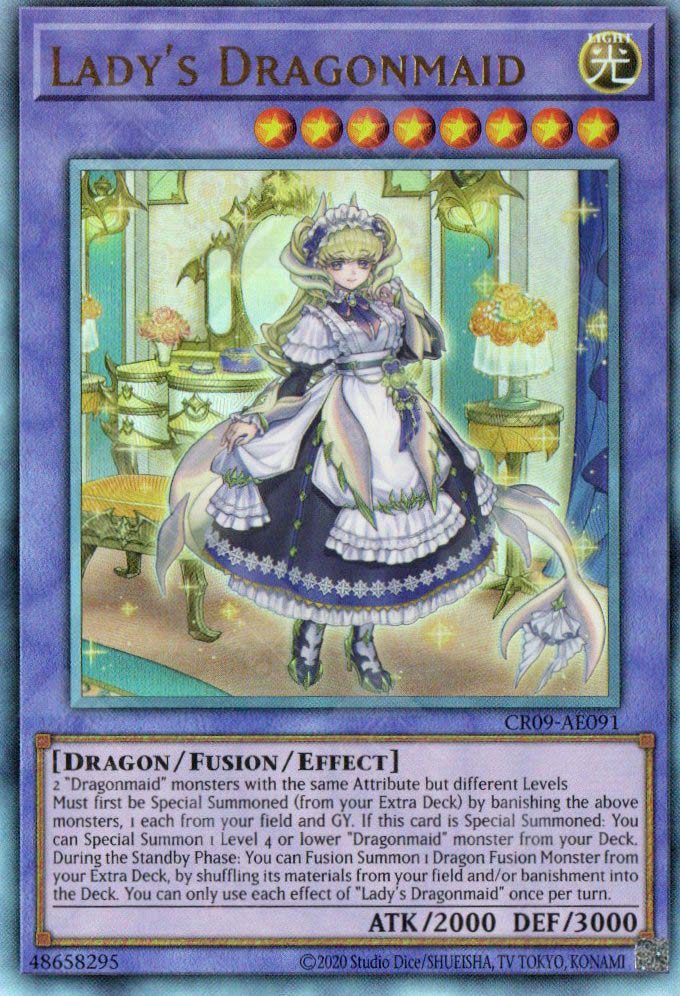 yugioh best dragonmaid deck CR09-AE091 Lady's Dragonmaid (UL) – TCG Corner