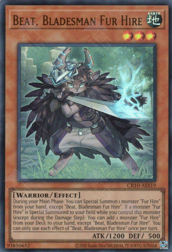 cr10 monsters CR10-AES19 Beat, Bladesman Fur Hire (UR)