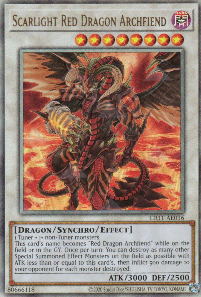 cr 11 monsters CR11-AE016 Scarlight Red Dragon Archfiend (UL)