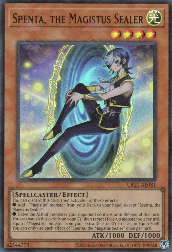 magistus cards yugioh CR11-AE081 Spenta, the Sealer (UR) – TCG Corner Yugioh Card “Magistus Invocation” DBGI-KR011