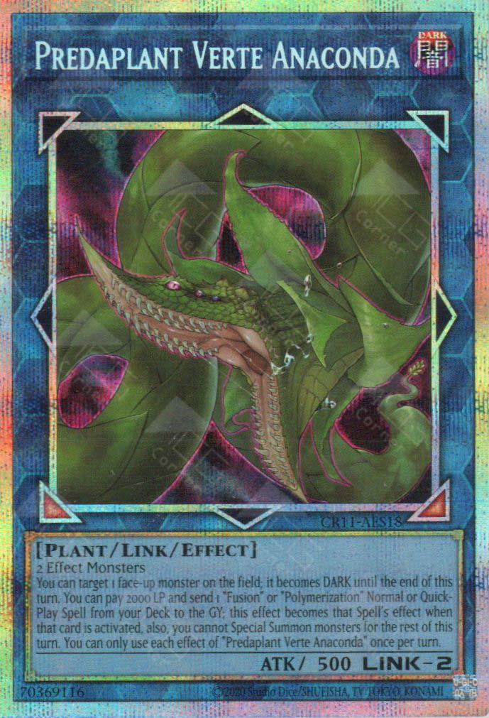 cr 11 monsters CR11-AES18 Predaplant Verte Anaconda (PSER)