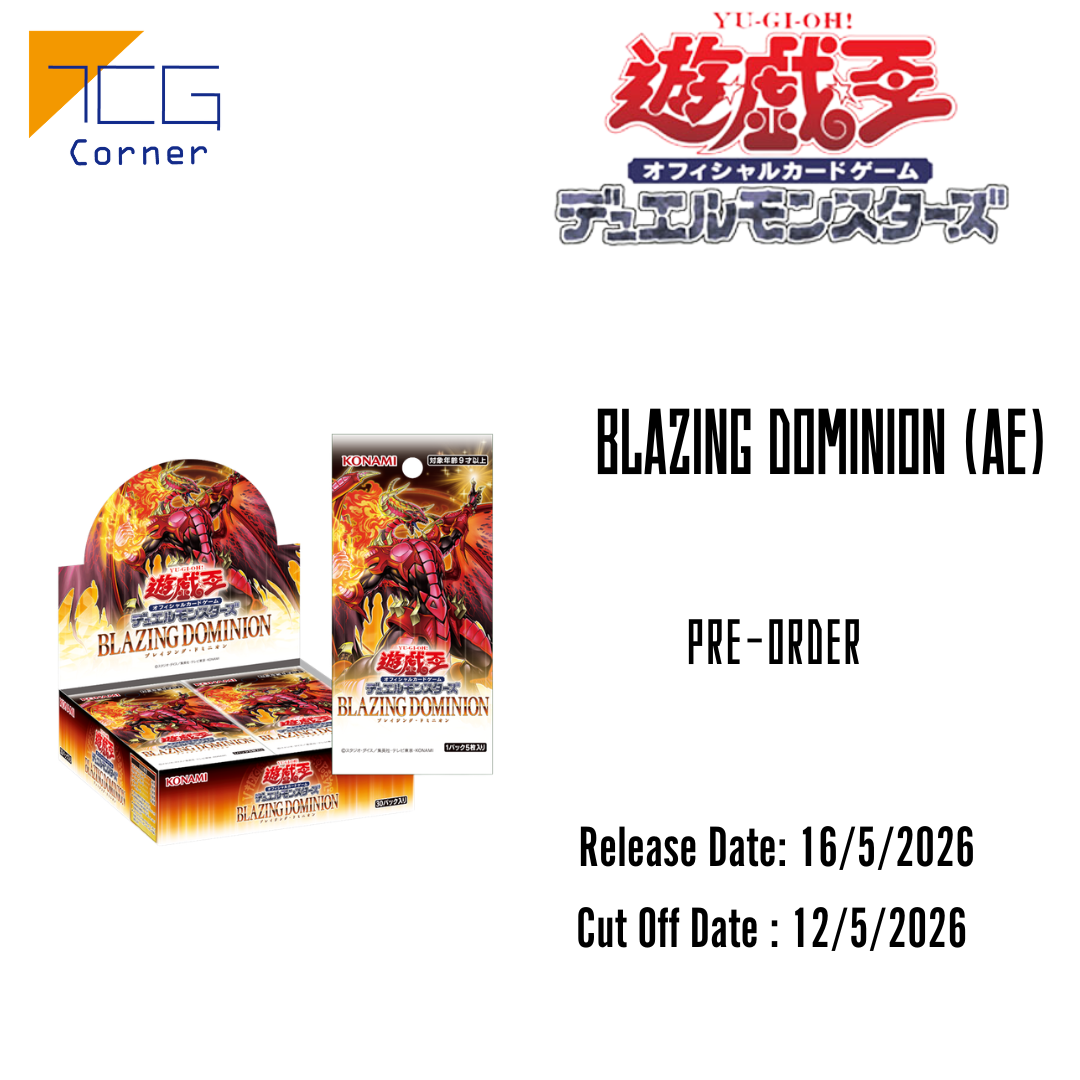 Yu-Gi-Oh! Booster pack- 1304 BLAZING DOMINION Booster (AE) Second Pre- TCG Corner Yu-Gi-Oh! Booster pack- 1304 BLAZING DOMINION Booster (AE) Second Pre- TCG Corner