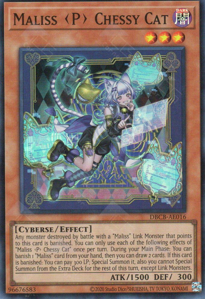cat cards yugioh YuGiOh Crossover Breakers Super Rare Maliss P Chessy Cat Crbr-en016