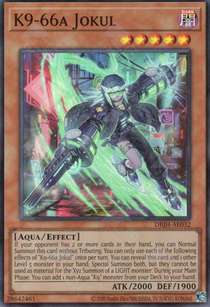 JUSH-EN032 K9-66a Jokul : Super Rare 1st Edition Mint YuGiOh Card JUSH-EN032 K9-66a Jokul : Super Rare 1st Edition Mint YuGiOh Card