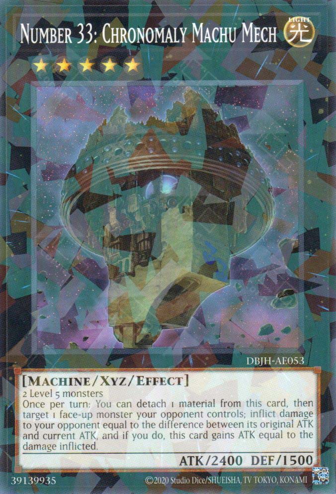 chronomaly monsters DBJH-AE053 Number 33: Chronomaly Machu Mech (P-N) – TCG Corner