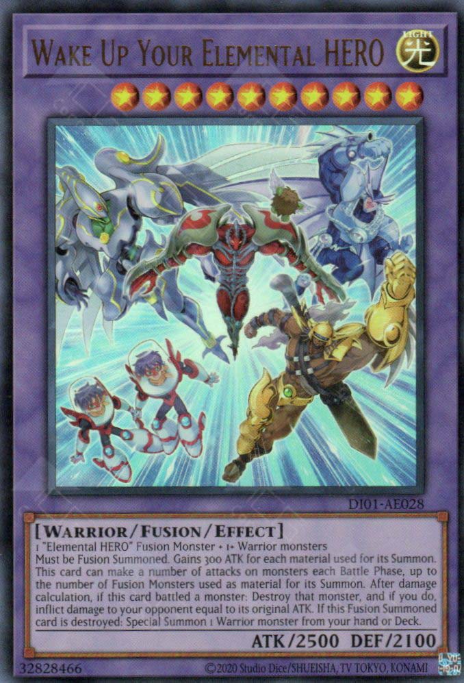 DI01-AE028 Wake Up Your Elemental HERO (UR) DI01-AE028 Wake Up Your Elemental HERO (UR)