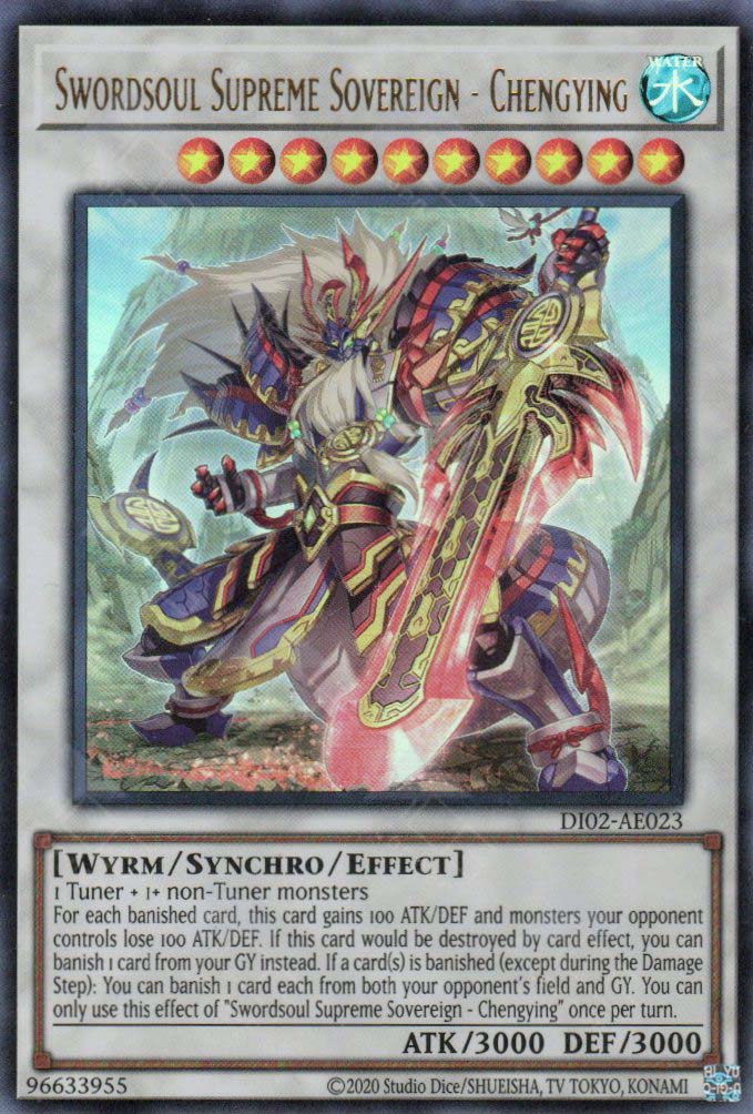 DI02-AE023 Swordsoul Supreme Sovereign - Chengying (UR) TCG Corner DI02-AE023 Swordsoul Supreme Sovereign - Chengying (UR) TCG Corner