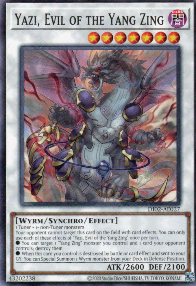 wyrm deck yugioh DI02-AE027 Yazi, Evil of the Yang Zing (N) – TCG Corner
