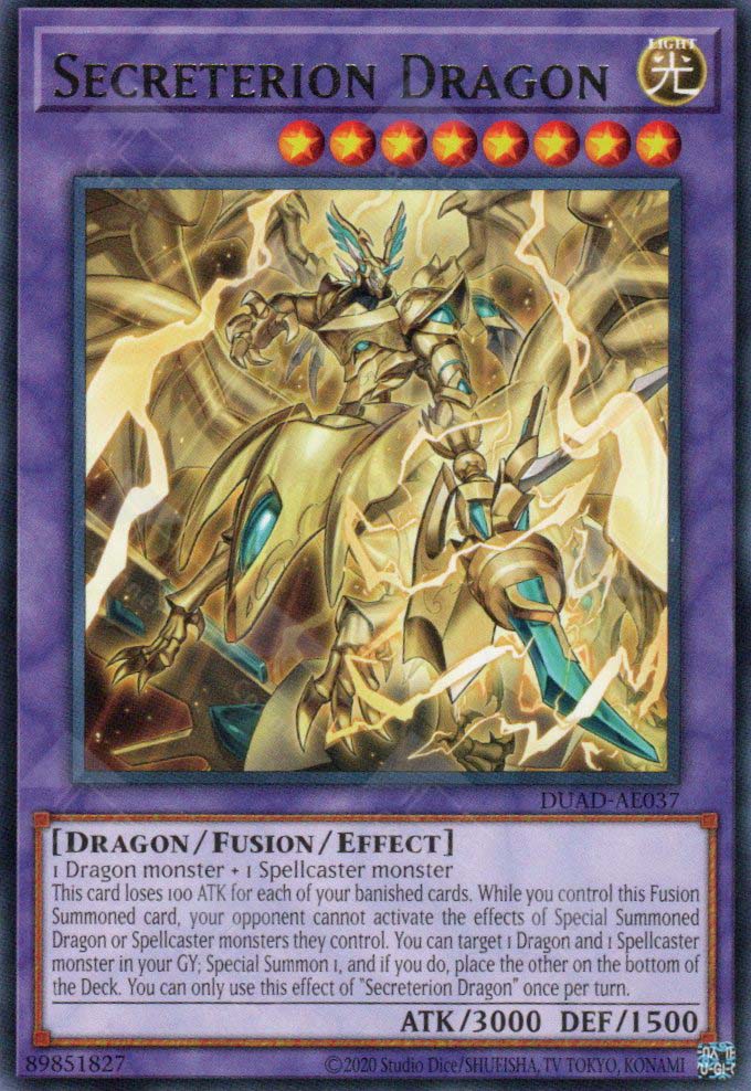 yugioh r cards DUAD-AE037 Secreterion Dragon (R) – TCG Corner