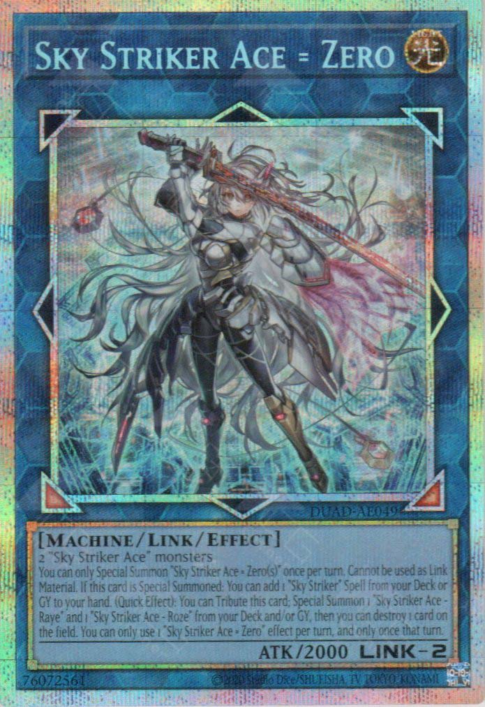 yugioh new link cards DUAD-AE049 Sky Striker Ace = Zero (PSER) – TCG Corner