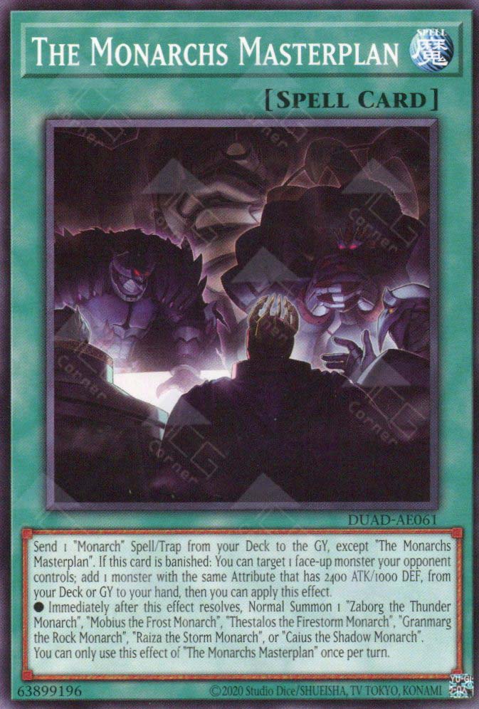 DUAD-AE061 The Monarchs Masterplan (N) – TCG Corner