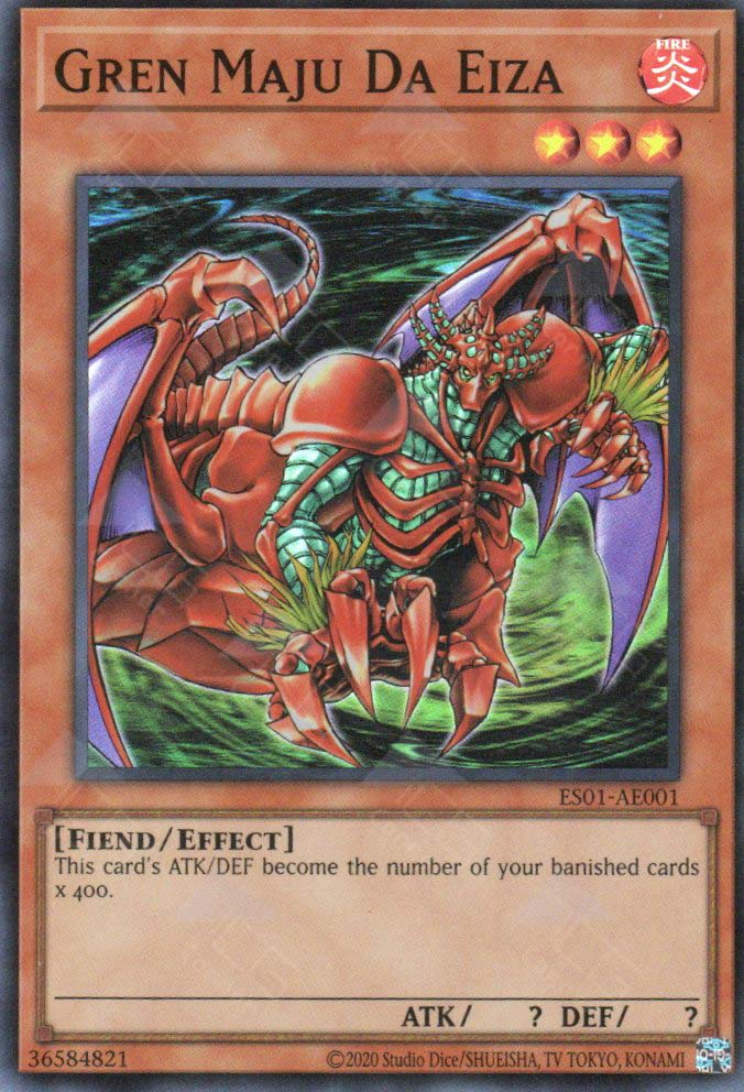 yugioh card with the highest attack ES01-AE001 Gren Maju Da Eiza (SR) – TCG Corner