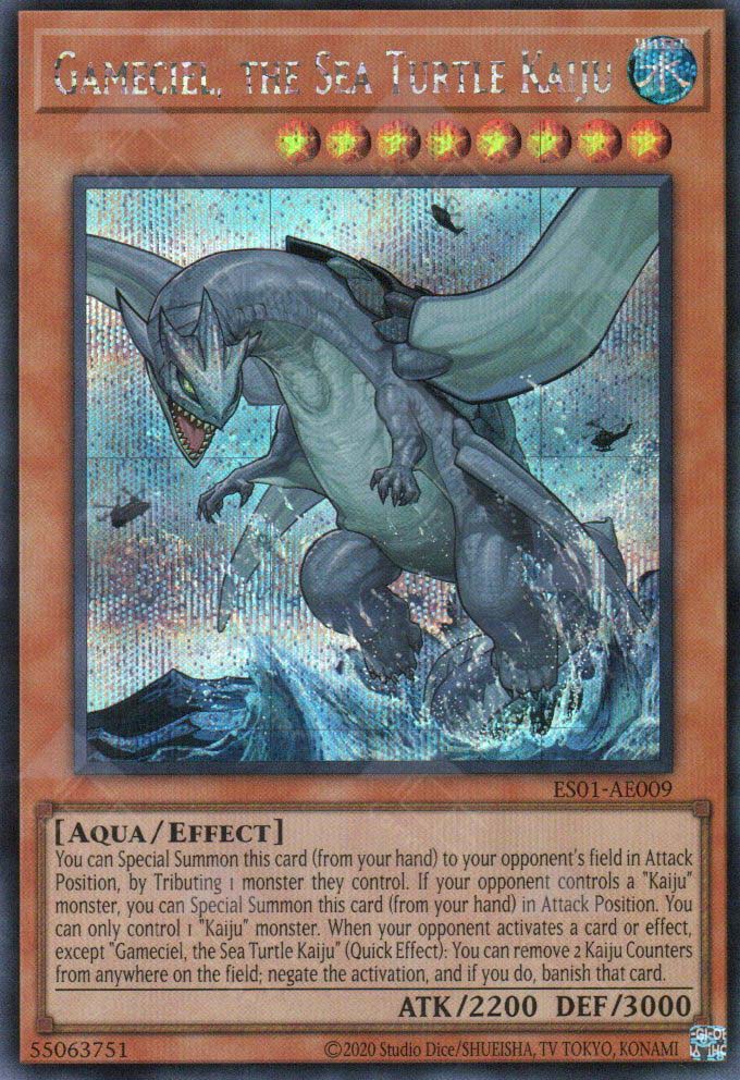 ES01-AE009 Gameciel, the Sea Turtle Kaiju (SER) – TCG Corner
