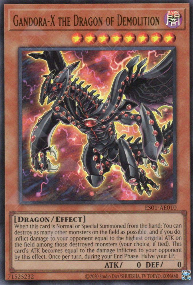 yugioh card gandora the dragon of destruction ES01-AE010 Gandora-X the Dragon of Demolition (UR) – TCG Corner