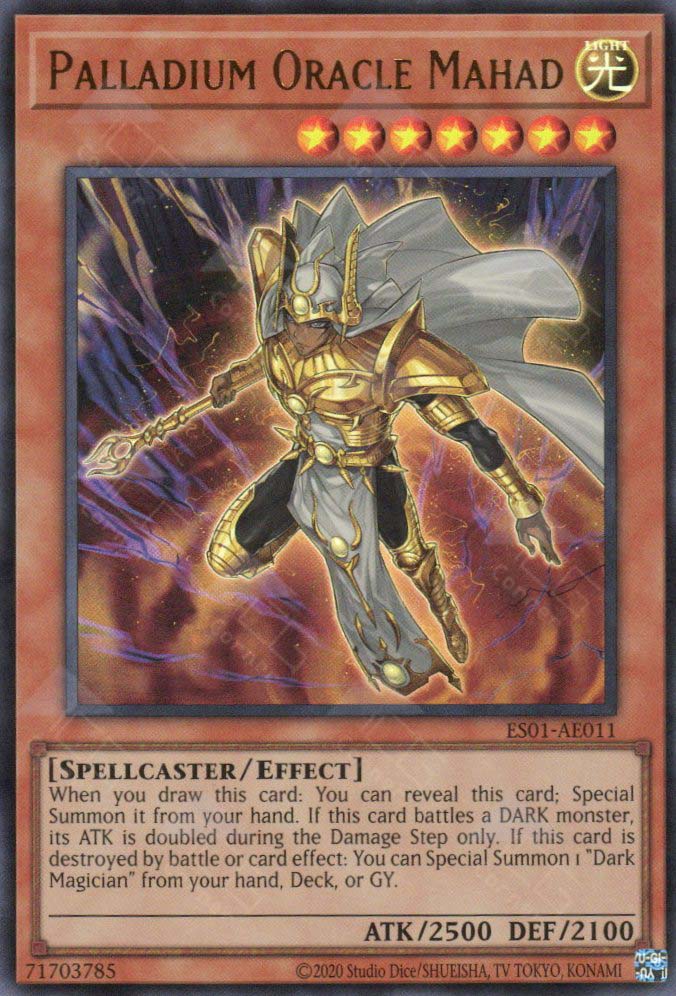 yugioh mahad card ES01-AE011 Palladium Oracle Mahad (UR)