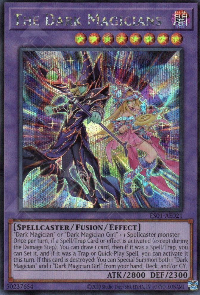 dark support cards yugioh ES01-AE021 The Dark Magicians (SER) – TCG Corner