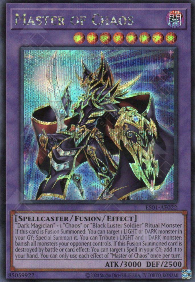yugioh master of chaos deck ES01-AE022 Master of Chaos (SER)