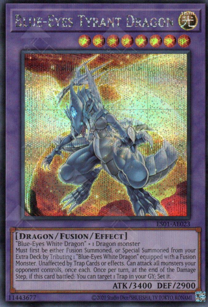 ES01-AE023 Blue-Eyes Tyrant Dragon (SER) TCG Corner ES01-AE023 Blue-Eyes Tyrant Dragon (SER) TCG Corner