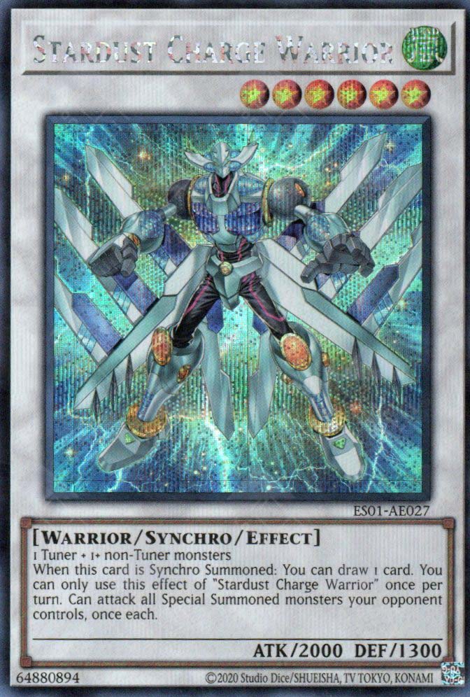ES01-AE027 Stardust Charge Warrior (SER) TCG Corner ES01-AE027 Stardust Charge Warrior (SER) TCG Corner
