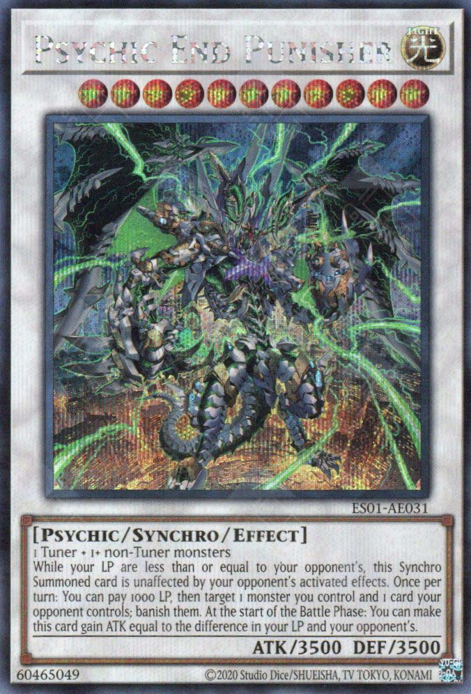 yugioh psychic monsters ES01-AE031 Psychic End Punisher (SER) – TCG Corner