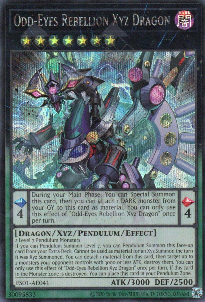 ES01-AE041 Odd-Eyes Rebellion Xyz Dragon (SER) ES01-AE041 Odd-Eyes Rebellion Xyz Dragon (SER)