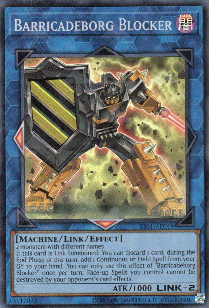machine field spell cards yugioh ES01-AE049 Barricadeborg Blocker (SR) – TCG Corner