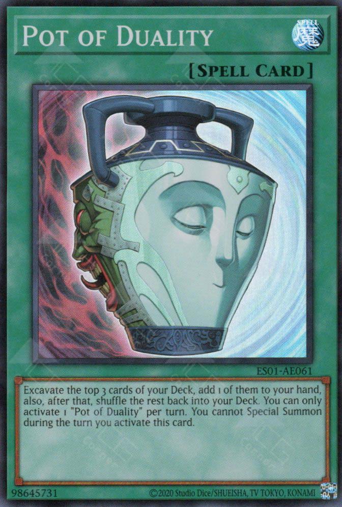 yugioh new pot card ES01-AE061 Pot of Duality (SR) – TCG Corner