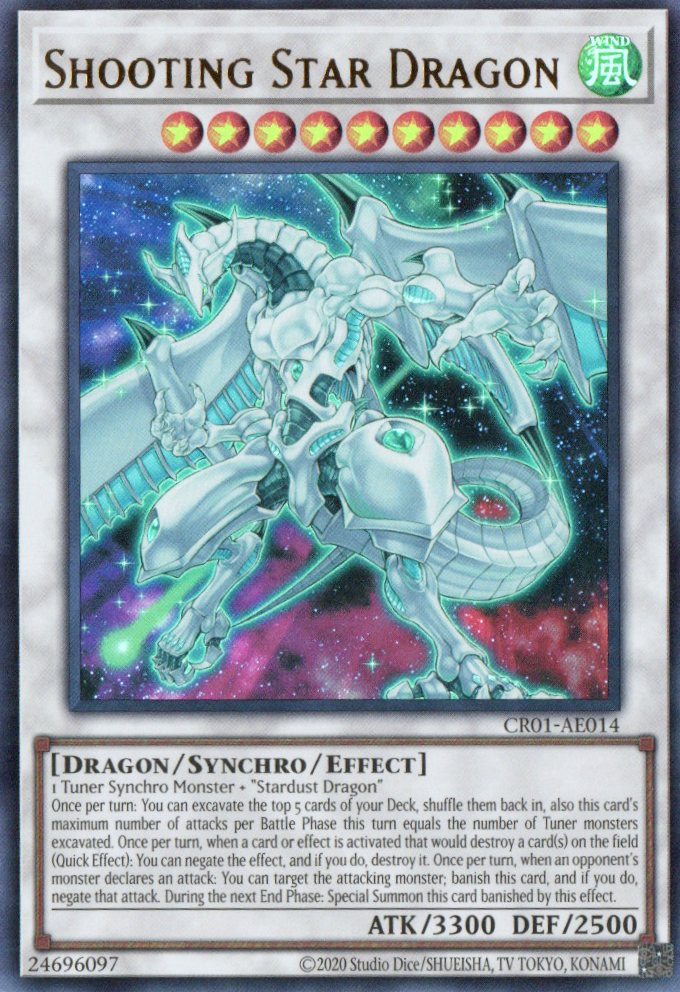 yugioh card star Eater - Yu-Gi-Oh! Cannot be Special Summoned CR01-AE014 Shooting Star Dragon (UR)