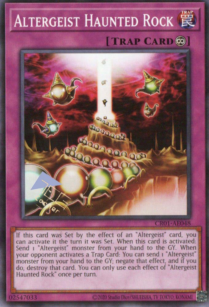 yugioh rock cards CR01-AE048 Altergeist Haunted Rock (N) – TCG Corner