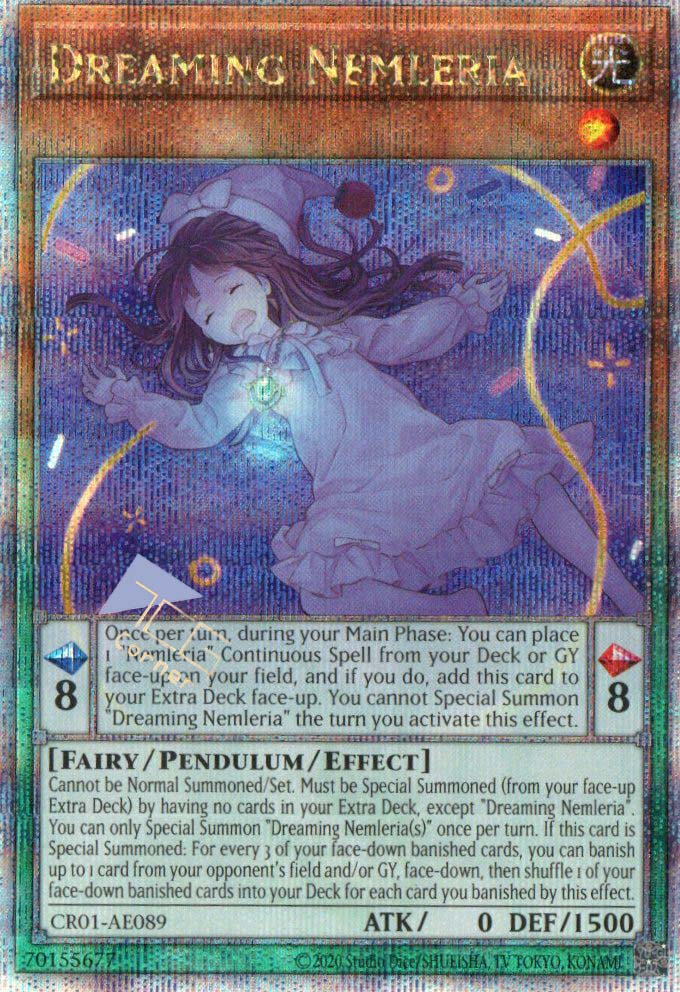 yugioh nemleria deck CR01-AE089 Dreaming Nemleria (QCSR)