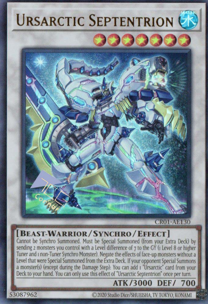 ursarctic deck yugioh CR01-AE130 Ursarctic Septentrion (UR) – TCG Corner