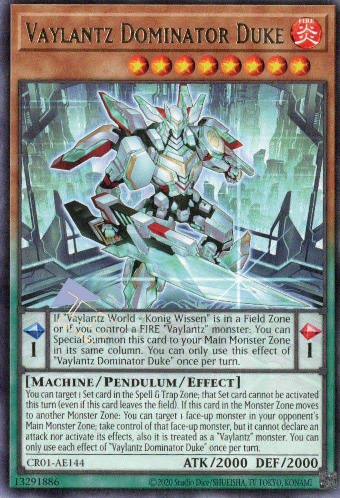 CR01-AE144 Vaylantz Dominator Duke (R) – TCG Corner