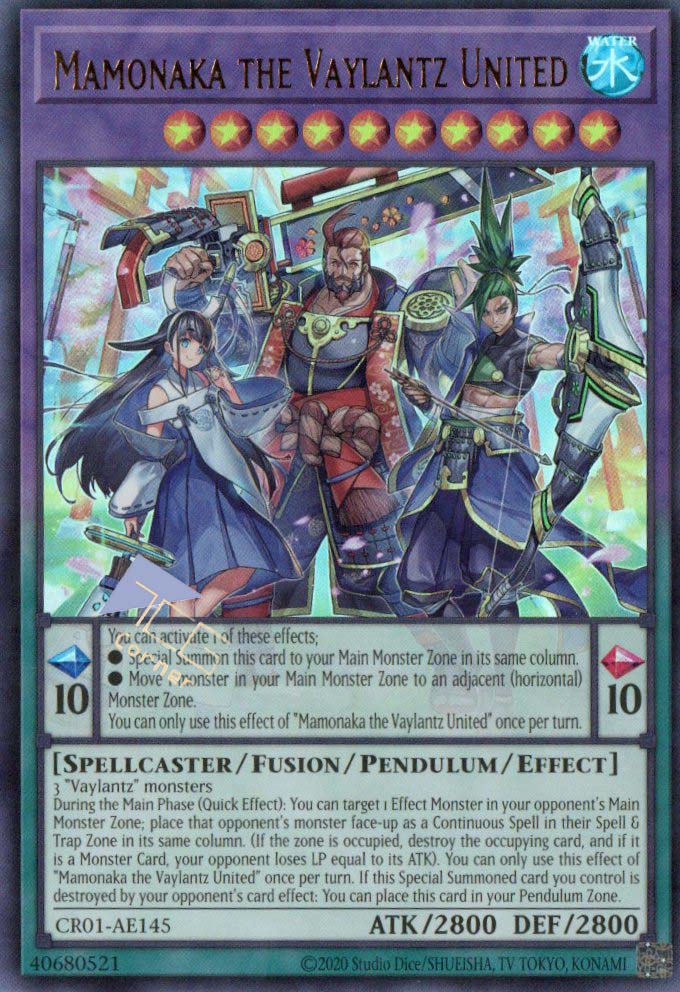 YuGiOh Tactical Masters Mamonaka the Vaylantz United TAMA-EN009 YuGiOh Tactical Masters Mamonaka the Vaylantz United TAMA-EN009
